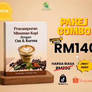 2 KOTAK PREMIX KOPI OAT KURMA