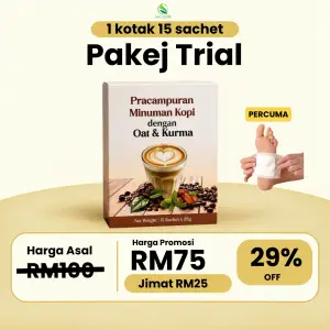 1 KOTAK PREMIX KOPI OAT KURMA